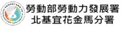 勞動部勞動力發展署北基宜花金馬分署logo